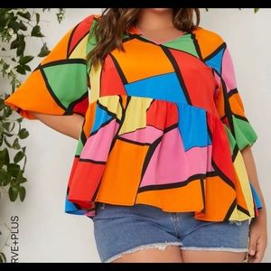 Polyester multi color shirt